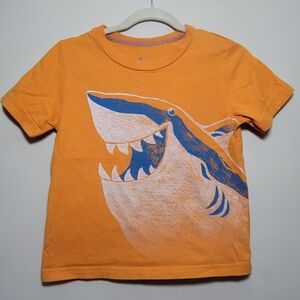 Circo Orange and Blue Shark Graphic Short Sleeve Tee